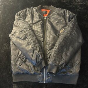 Black Bomber Jacket, Size XXL, WT02